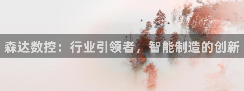 天辰天富娱乐:森达数控:行业引领者,智能制造的创新